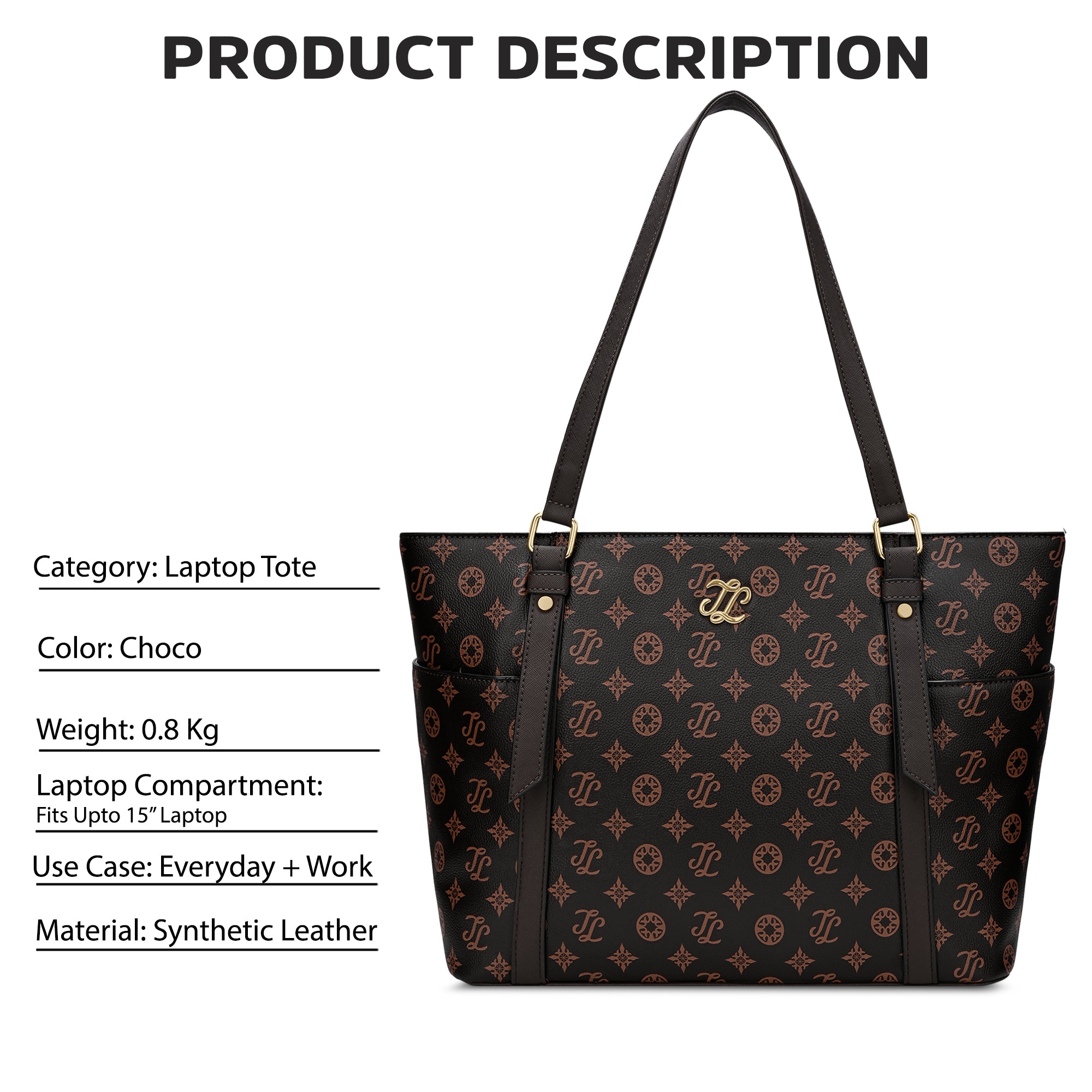 Knoxville Monogram Tote Bag Beige