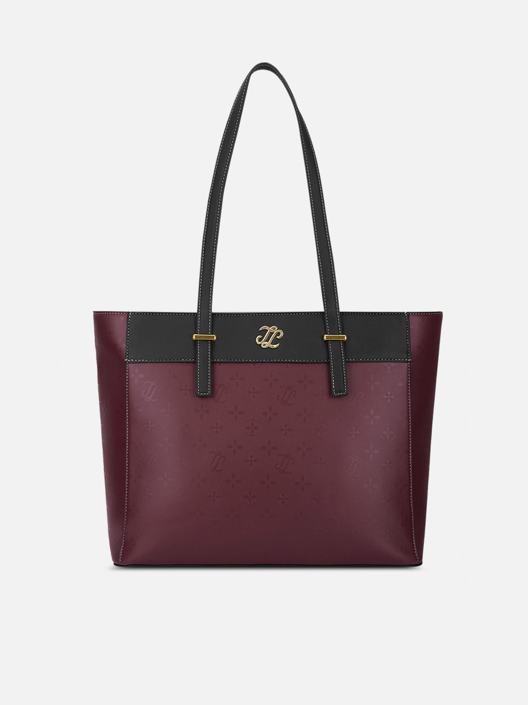 Maryland Colourblock Tote Bag Maroon