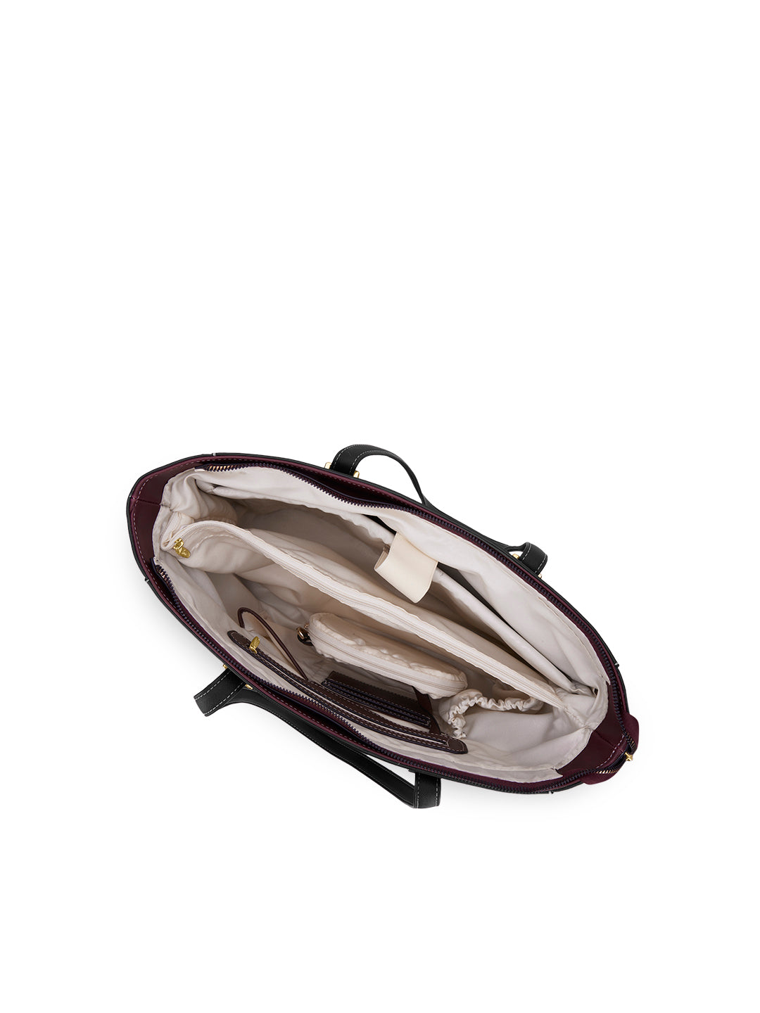 Maryland Colourblock Tote Bag Maroon