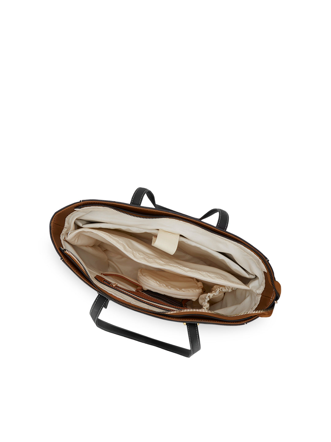 Maryland Colourblock Tote Bag Tan