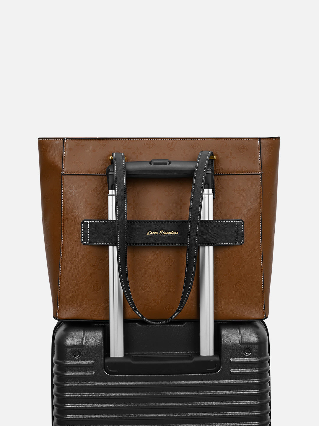 Maryland Colourblock Tote Bag Tan
