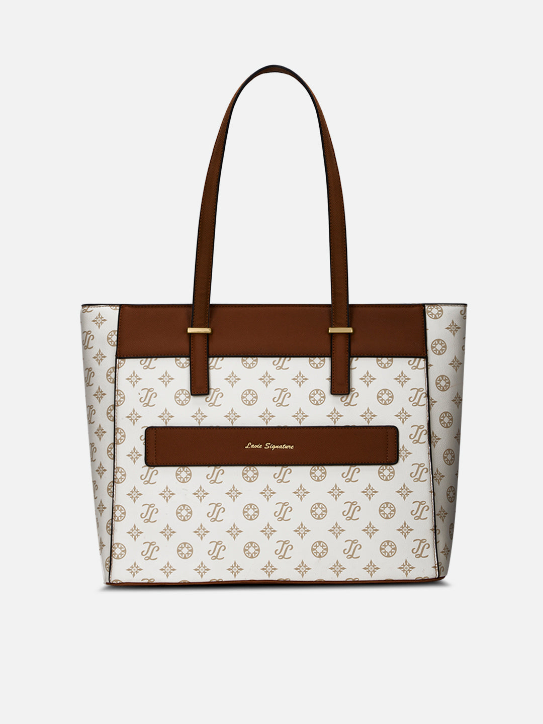 Maryland Monogram Tote Bag Beige