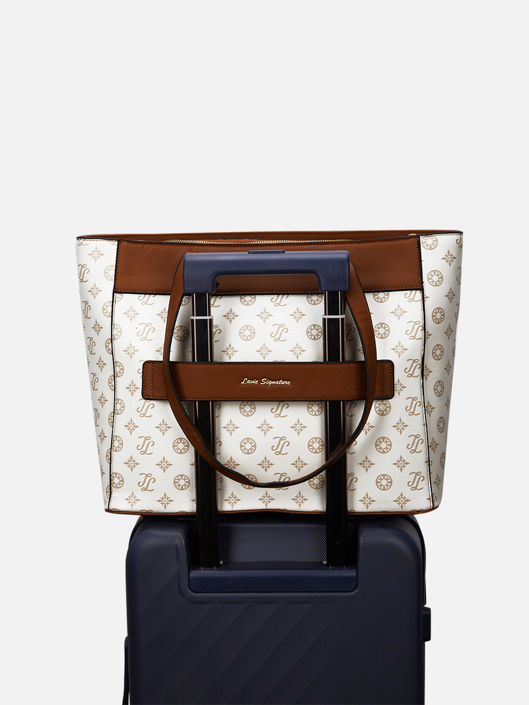 Maryland Monogram Tote Bag Beige