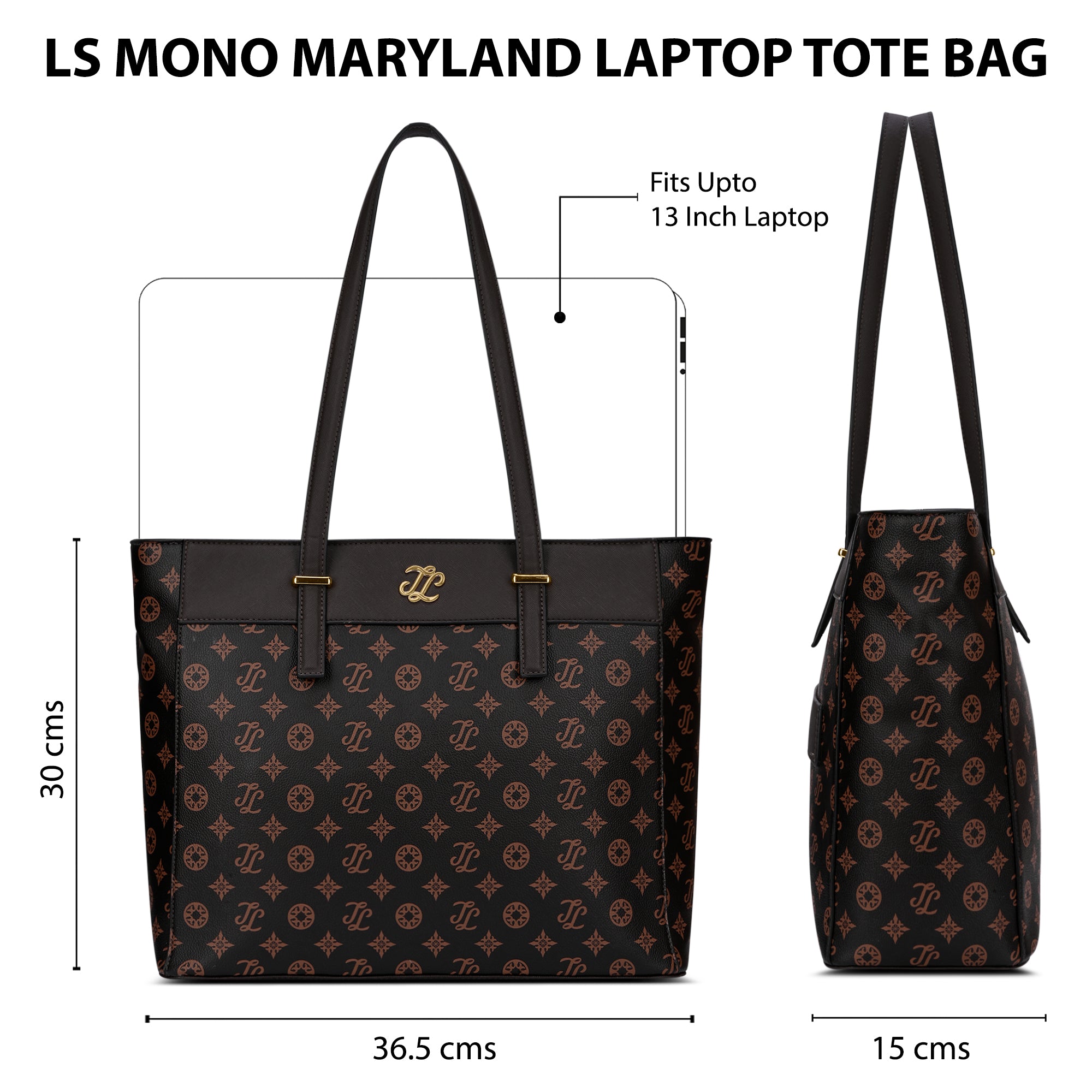 Pittsburg Monogram Tote Bag Coffee