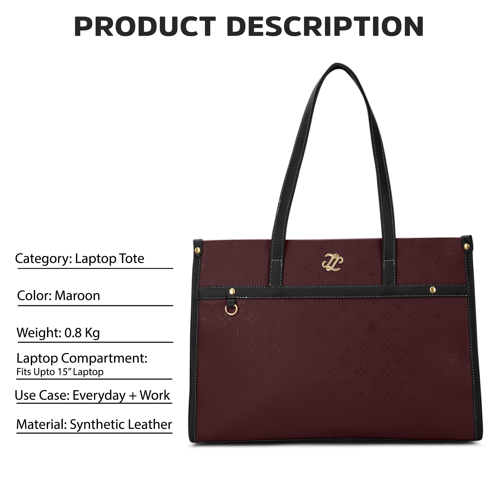 Kentucky Colourblock Tote Bag Maroon