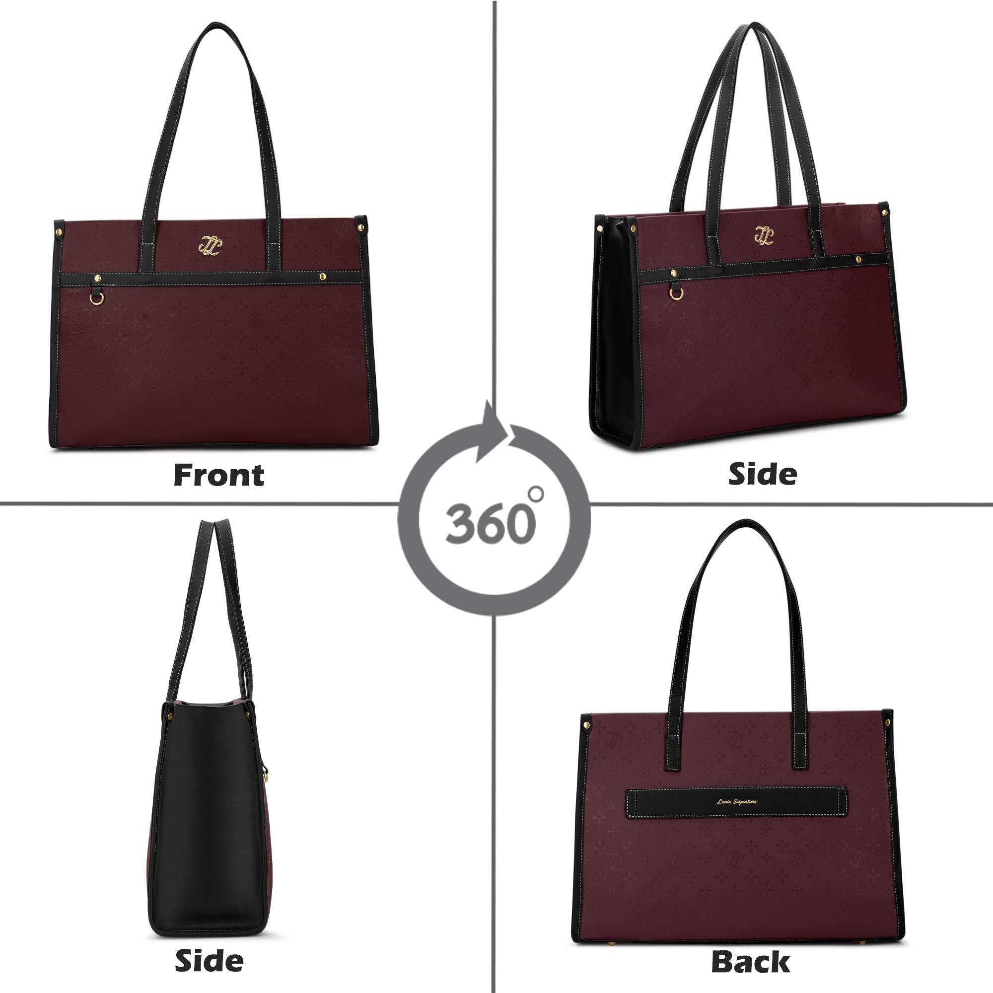 Kentucky Colourblock Tote Bag Maroon