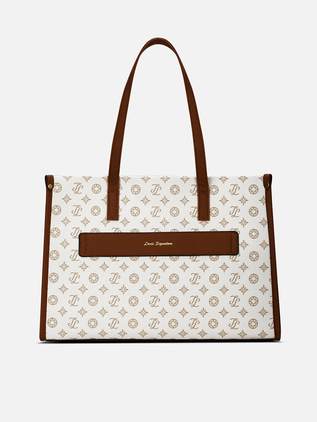 Knoxville Monogram Tote Bag Beige