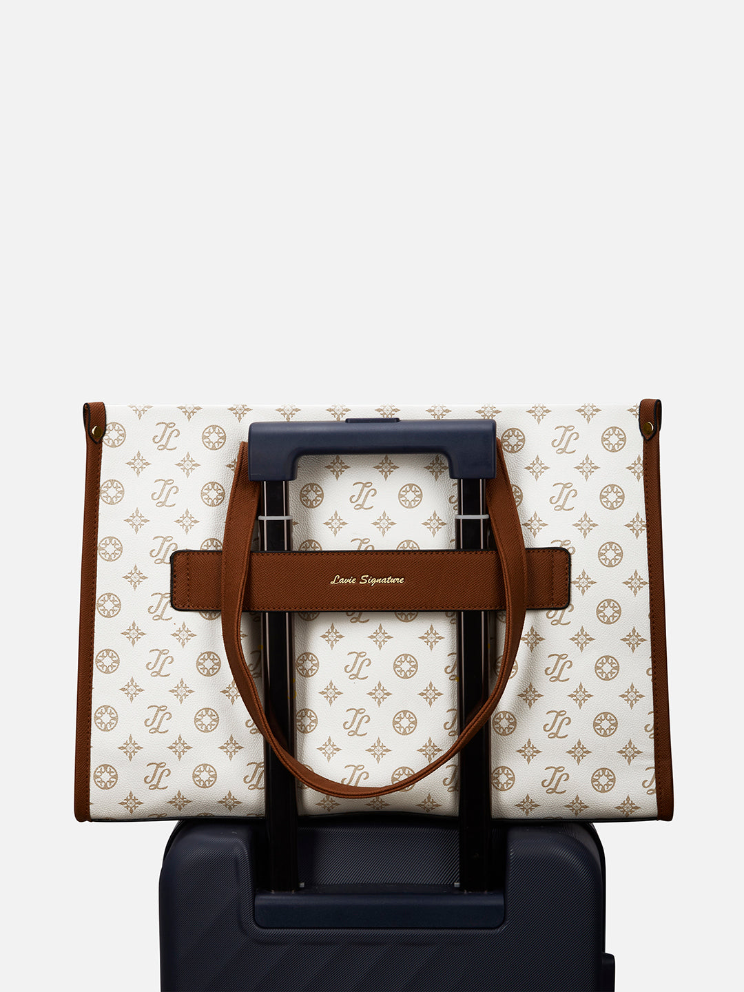 Knoxville Monogram Tote Bag Beige