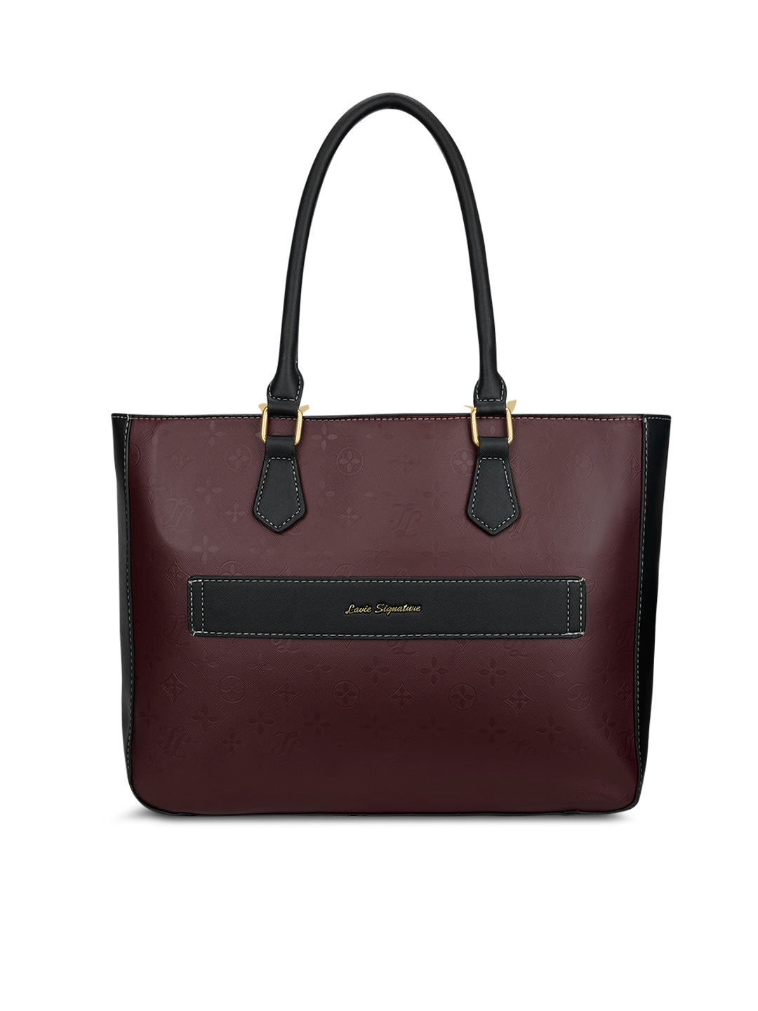 Pittsburg Colourblock Tote Bag Maroon