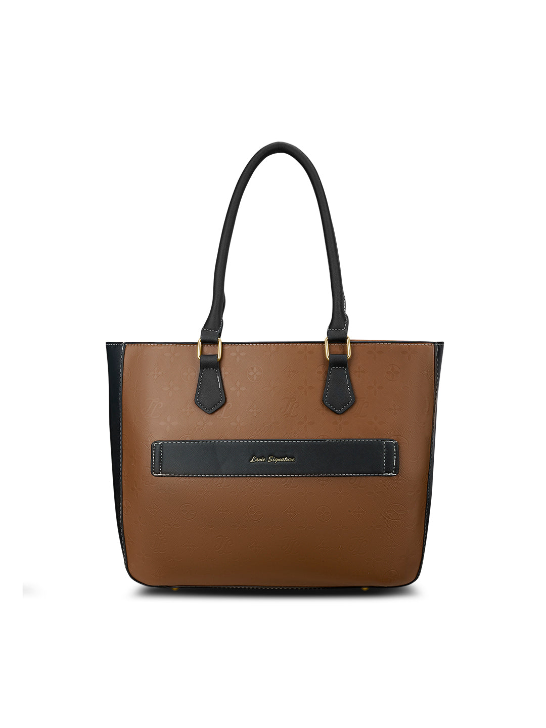 Pittsburg Colourblock Tote Bag Tan