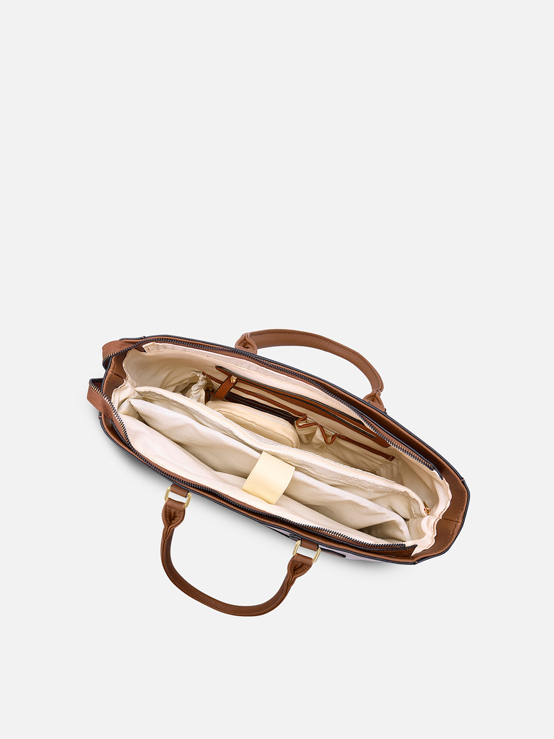 Pittsburg Monogram Tote Bag Beige