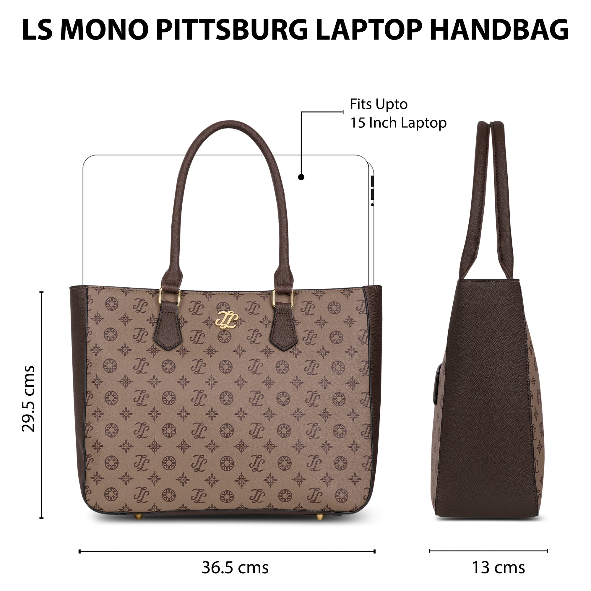 Pittsburg Monogram Tote Bag Coffee