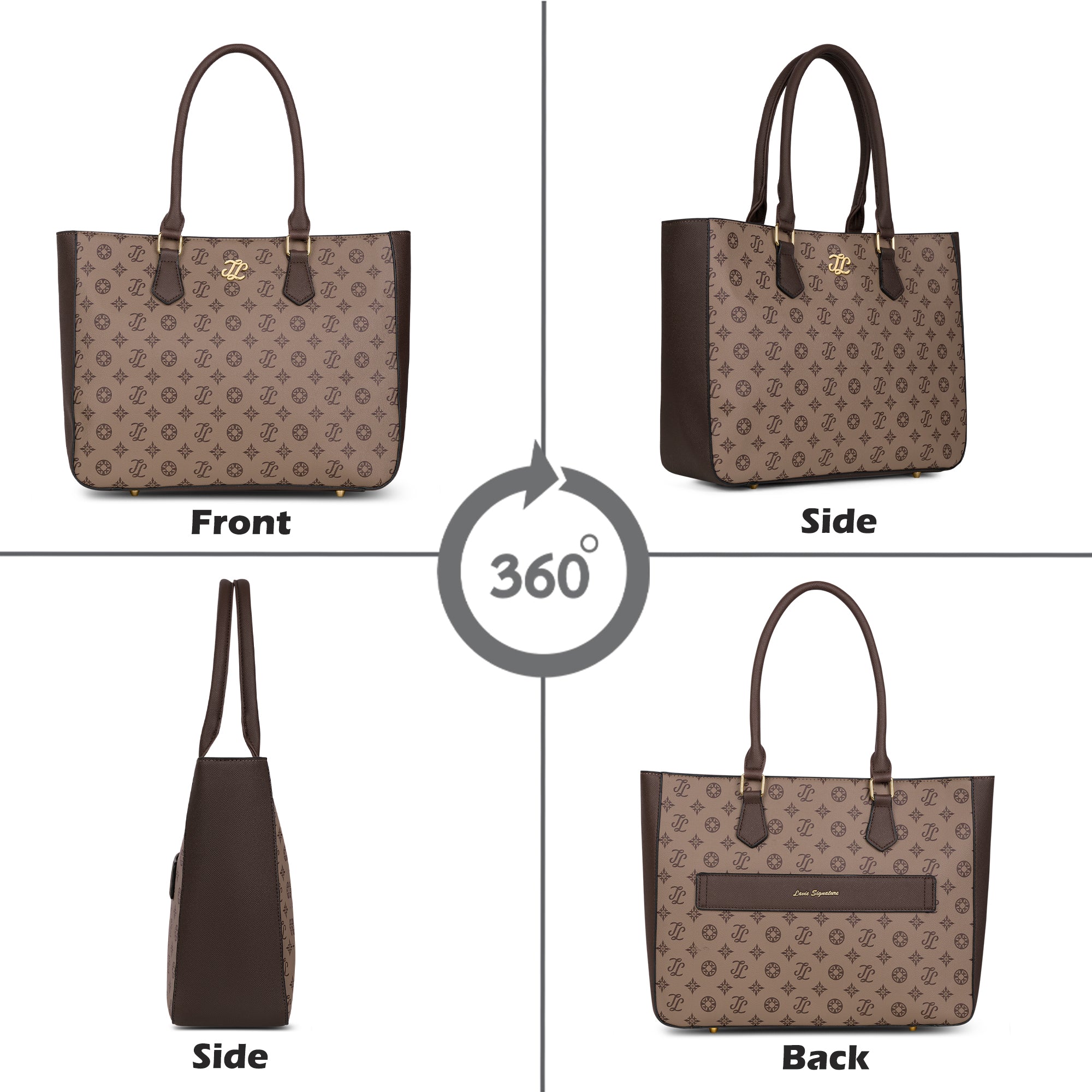 Pittsburg Monogram Tote Bag Coffee