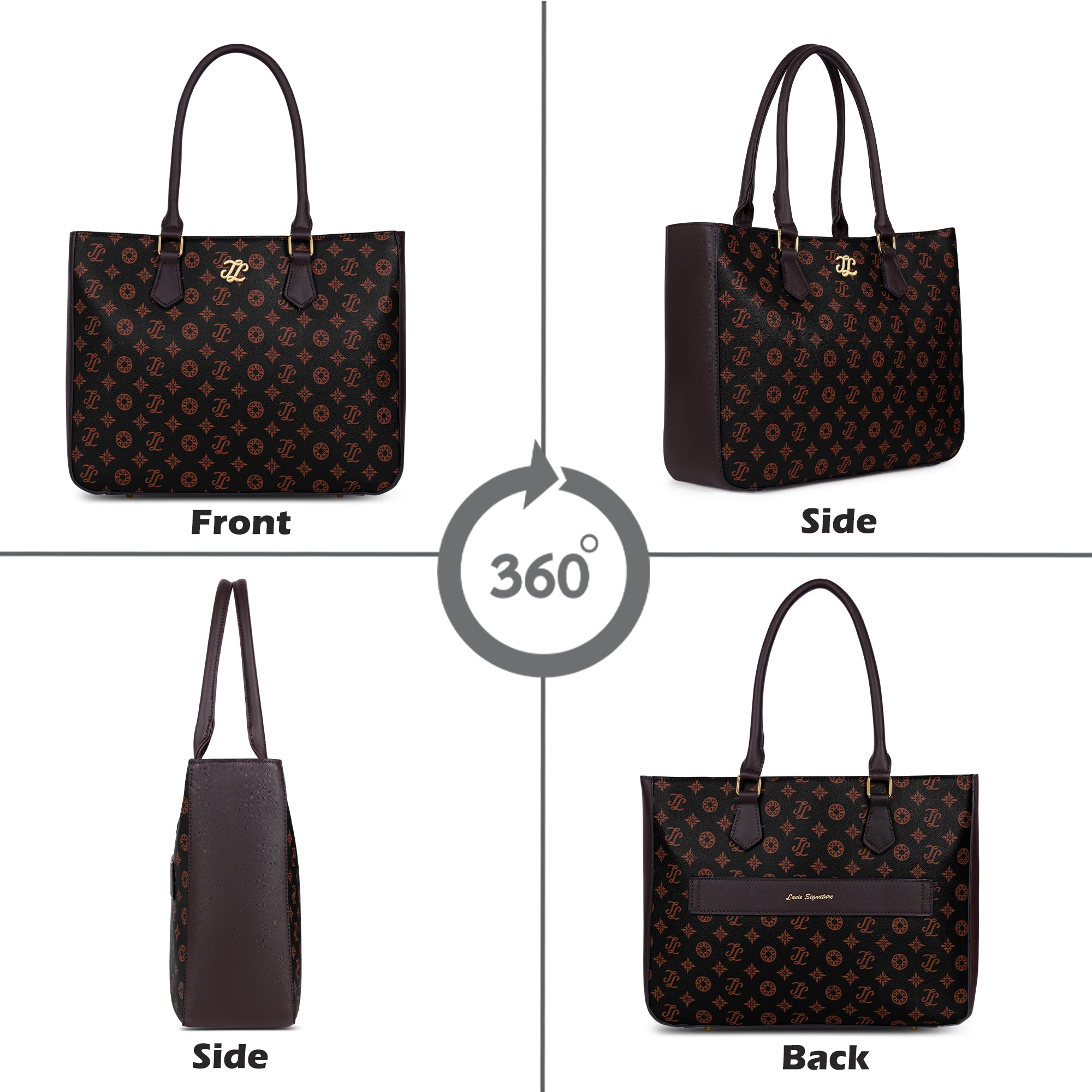Pittsburg Monogram Tote Bag Choco