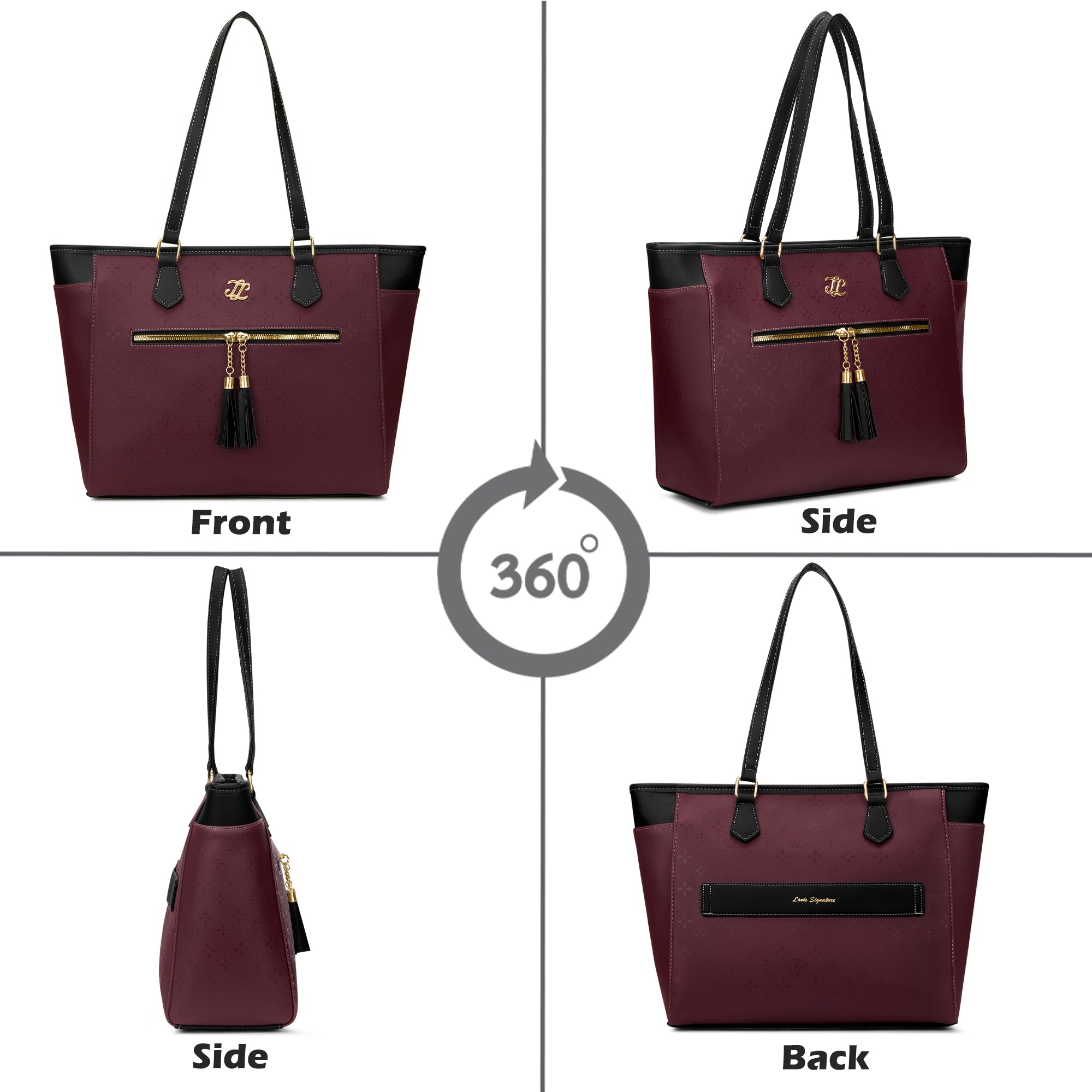 Nevada Flap Satchel Bag Maroon