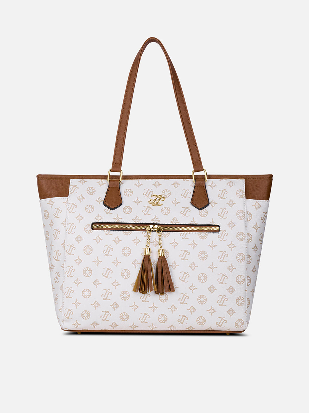 Knoxville Monogram Tote Bag Beige