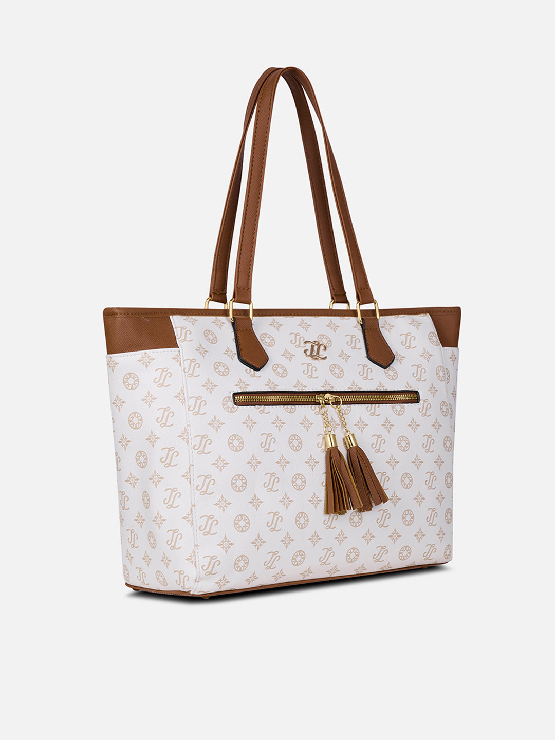 Knoxville Monogram Tote Bag Beige