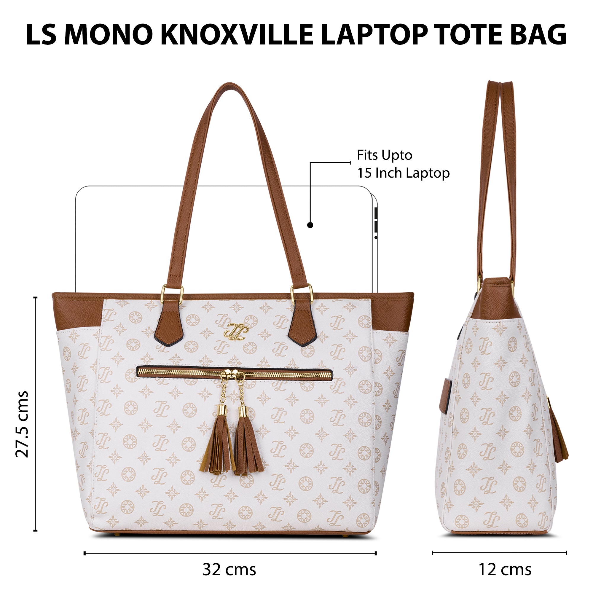 Knoxville Monogram Tote Bag Beige