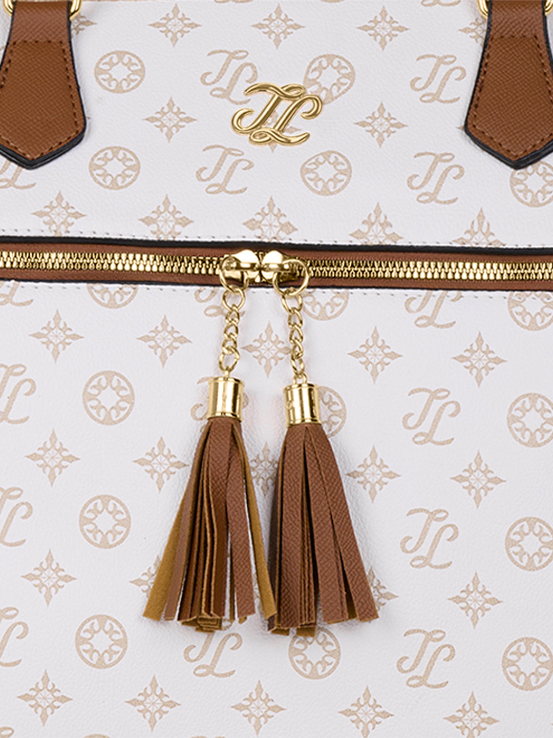 Knoxville Monogram Tote Bag Beige