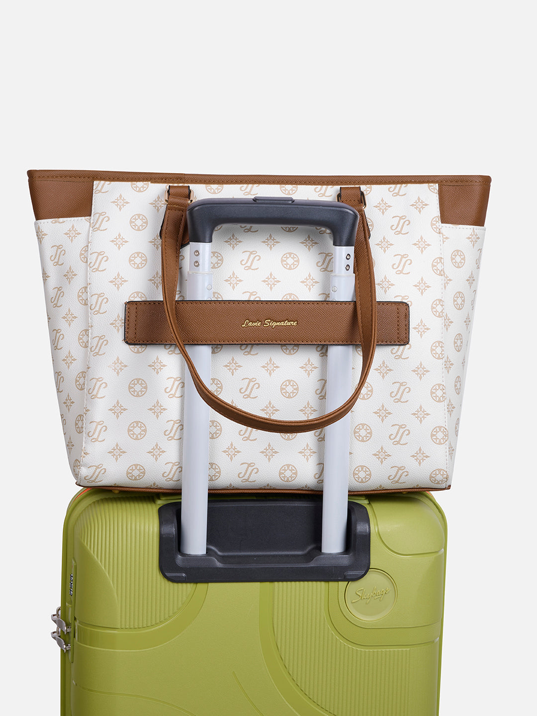 Knoxville Monogram Tote Bag Beige