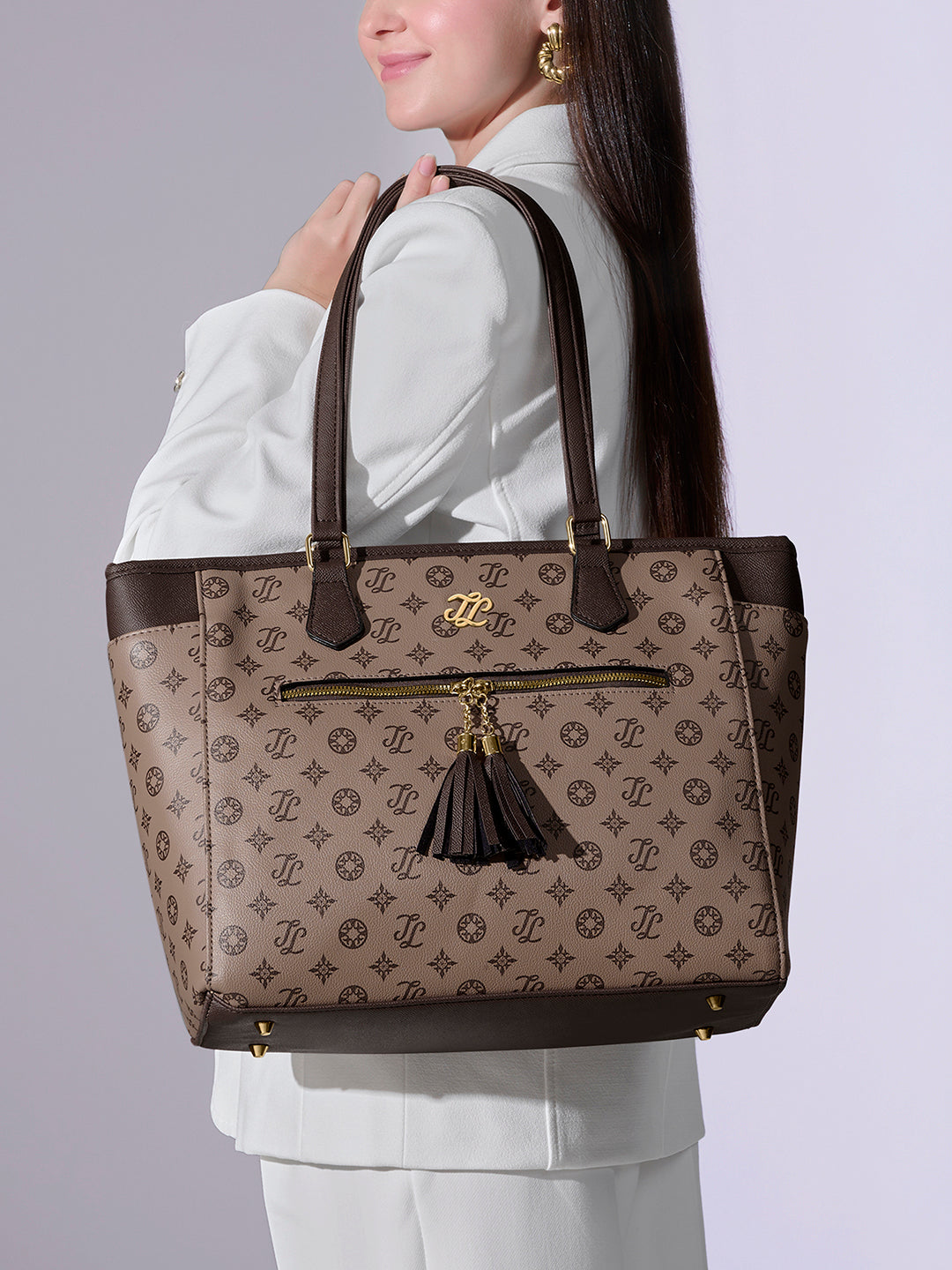Knoxville Monogram Tote Bag Coffee