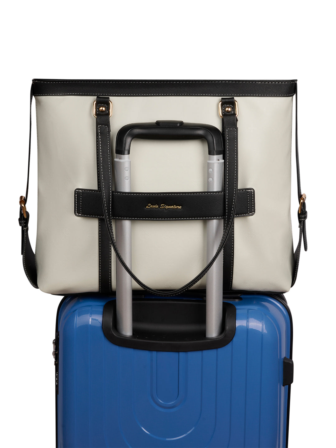 Sandiego Colourblock Tote Bag White