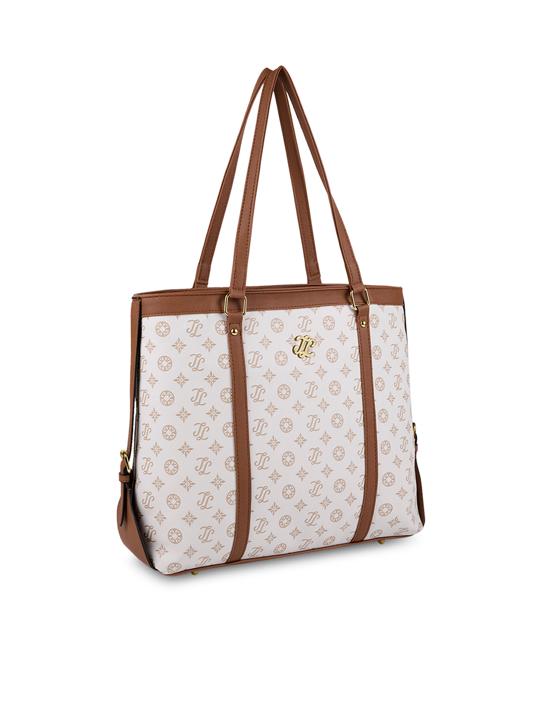 Sandiego Monogram Tote Bag Beige