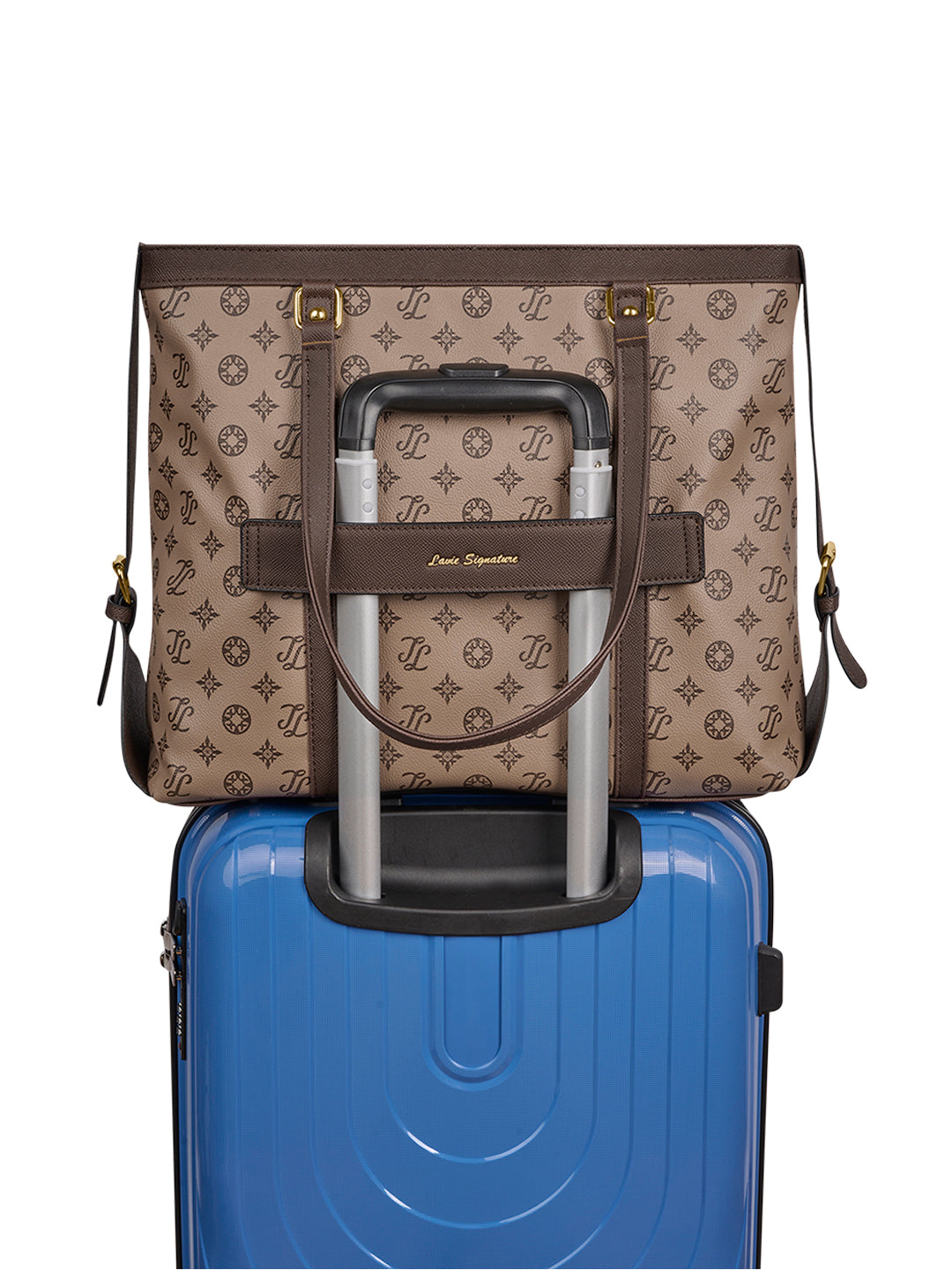 Knoxville Monogram Tote Bag Beige