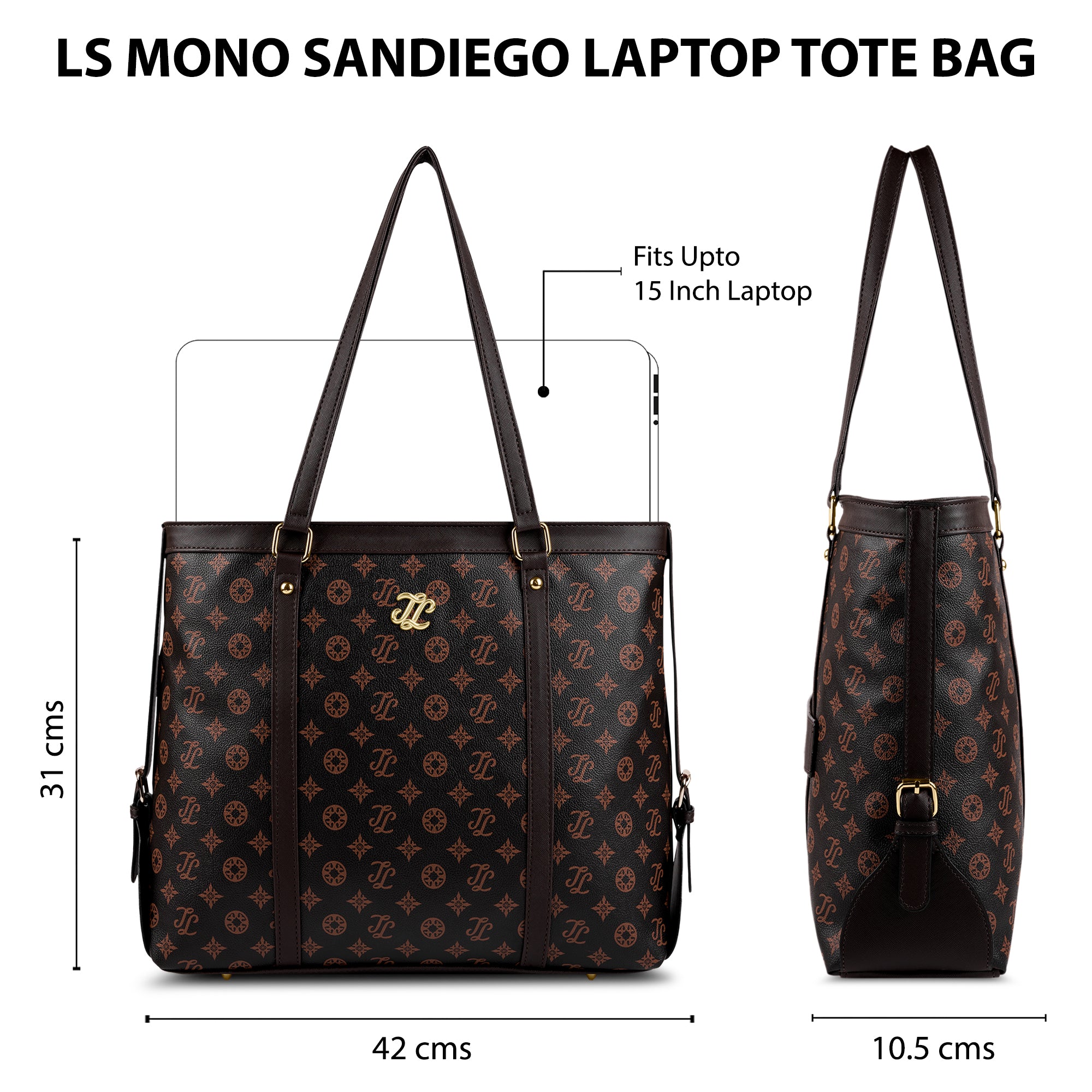 Knoxville Monogram Tote Bag Beige