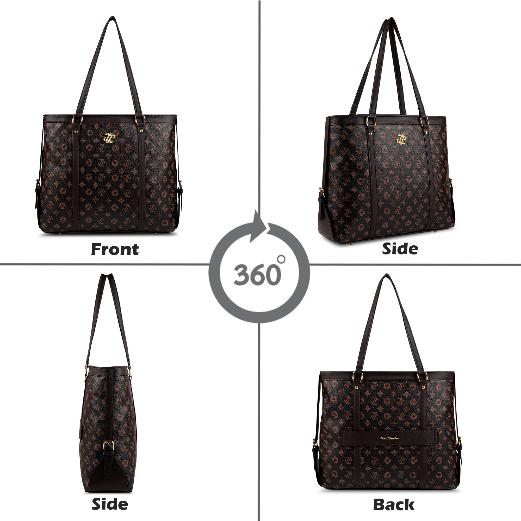 Knoxville Monogram Tote Bag Beige