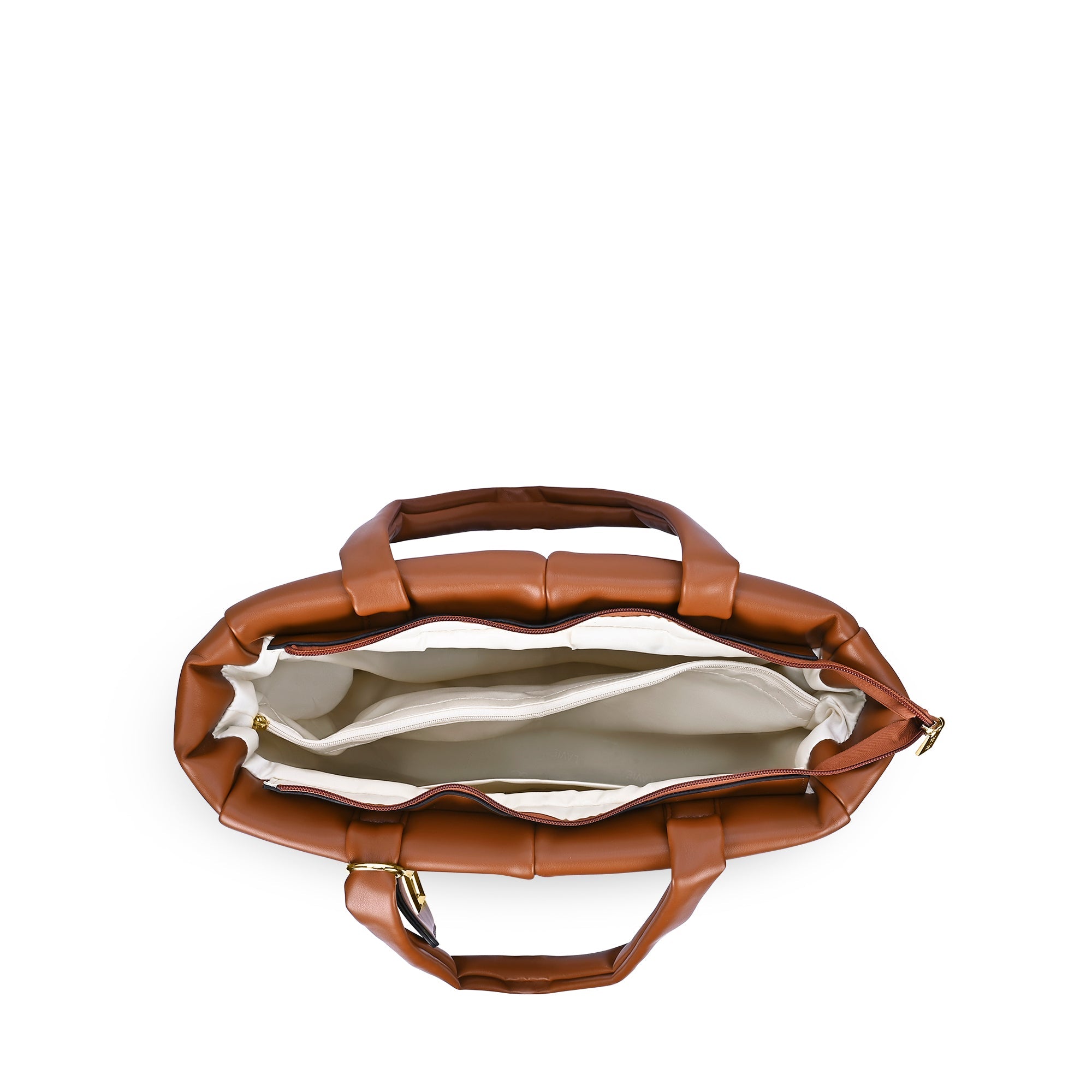 Puff Extra Large Tote Bag Tan