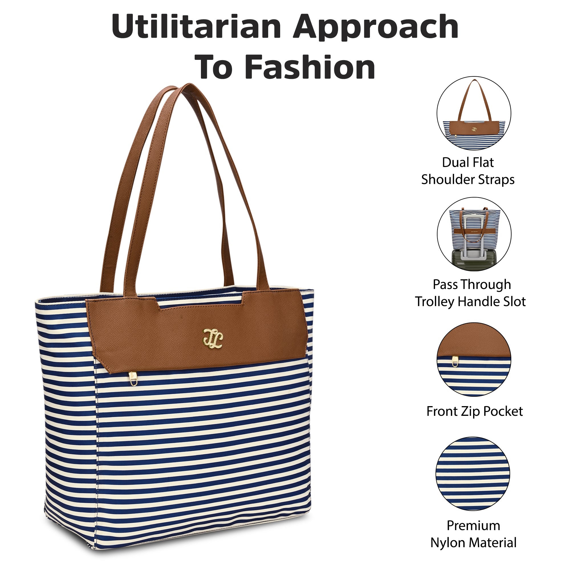 Stripe Norman 'S Tote Bag Bag Navy