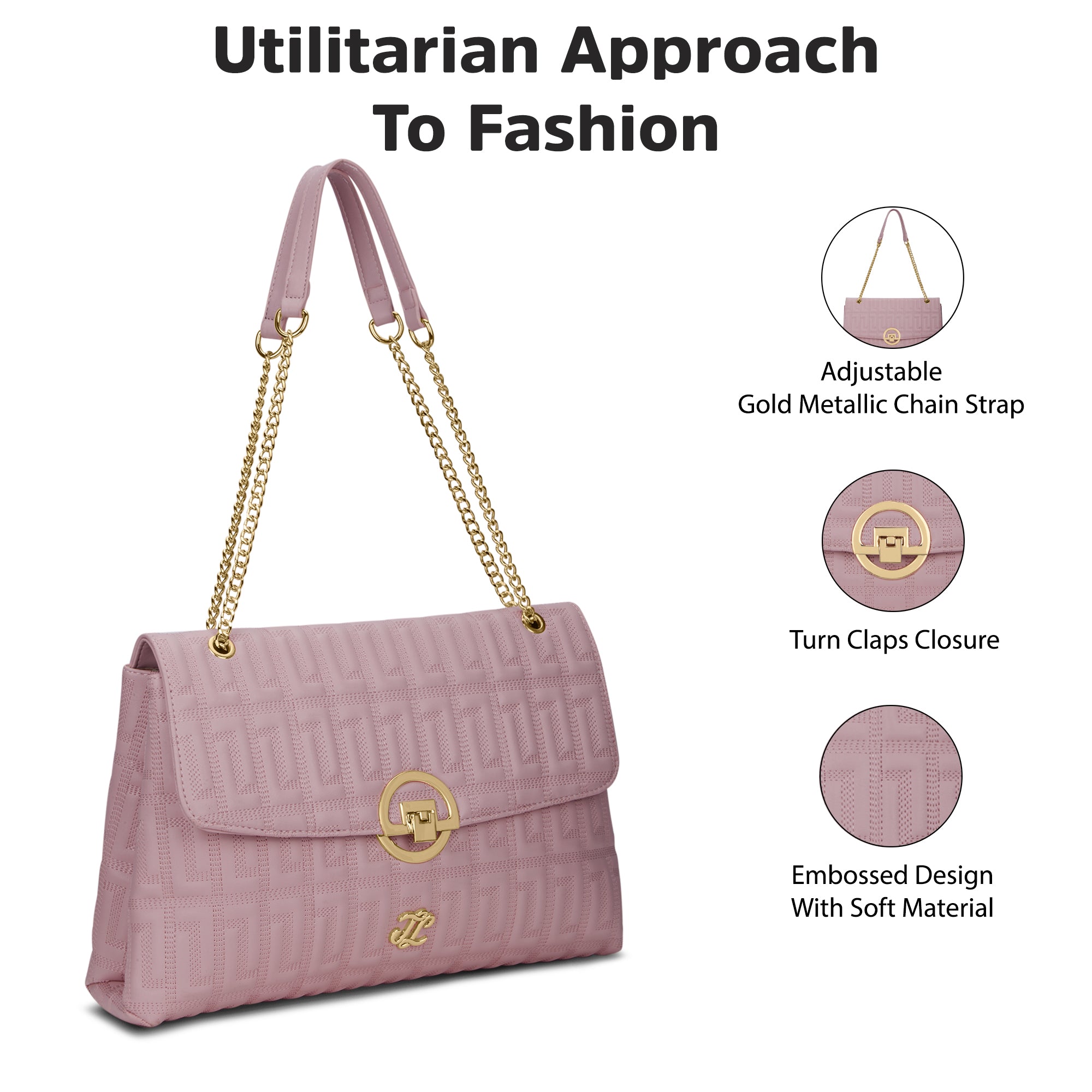Quilt Bighorn Satchel Bag 'S Ladies Handbag P Pink