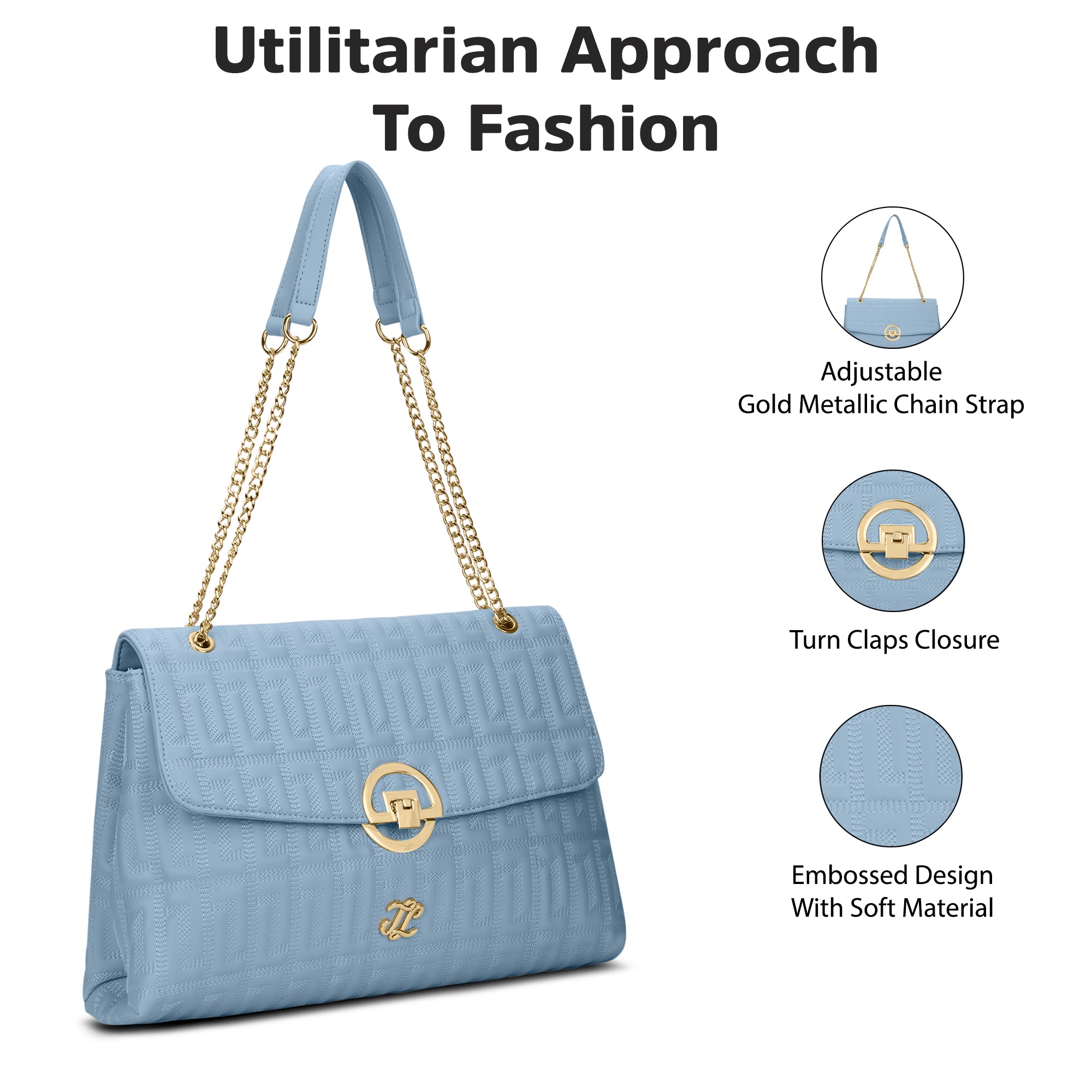 Quilt Bighorn Satchel Bag 'S Ladies Handbag Blue Aura