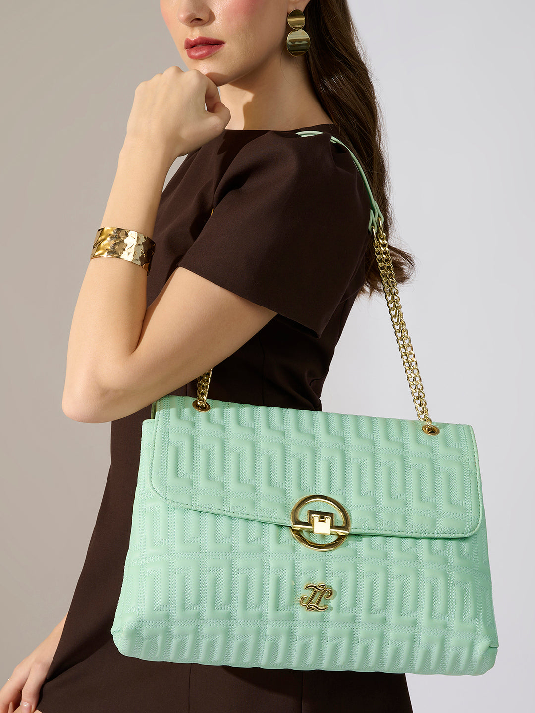 Quilt Bighorn Satchel Bag 'S Ladies Handbag Jelly Mint