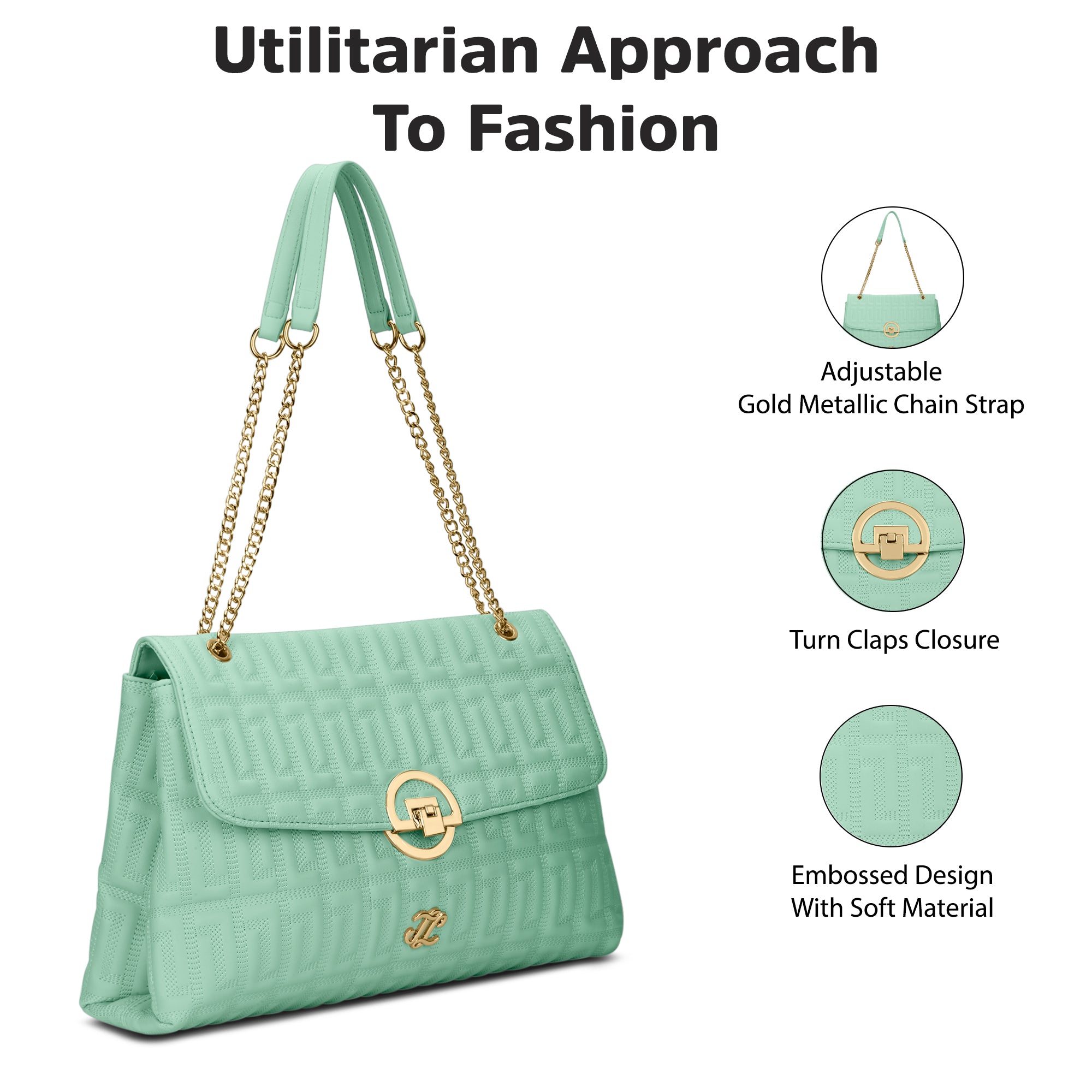 Quilt Bighorn Satchel Bag 'S Ladies Handbag Jelly Mint