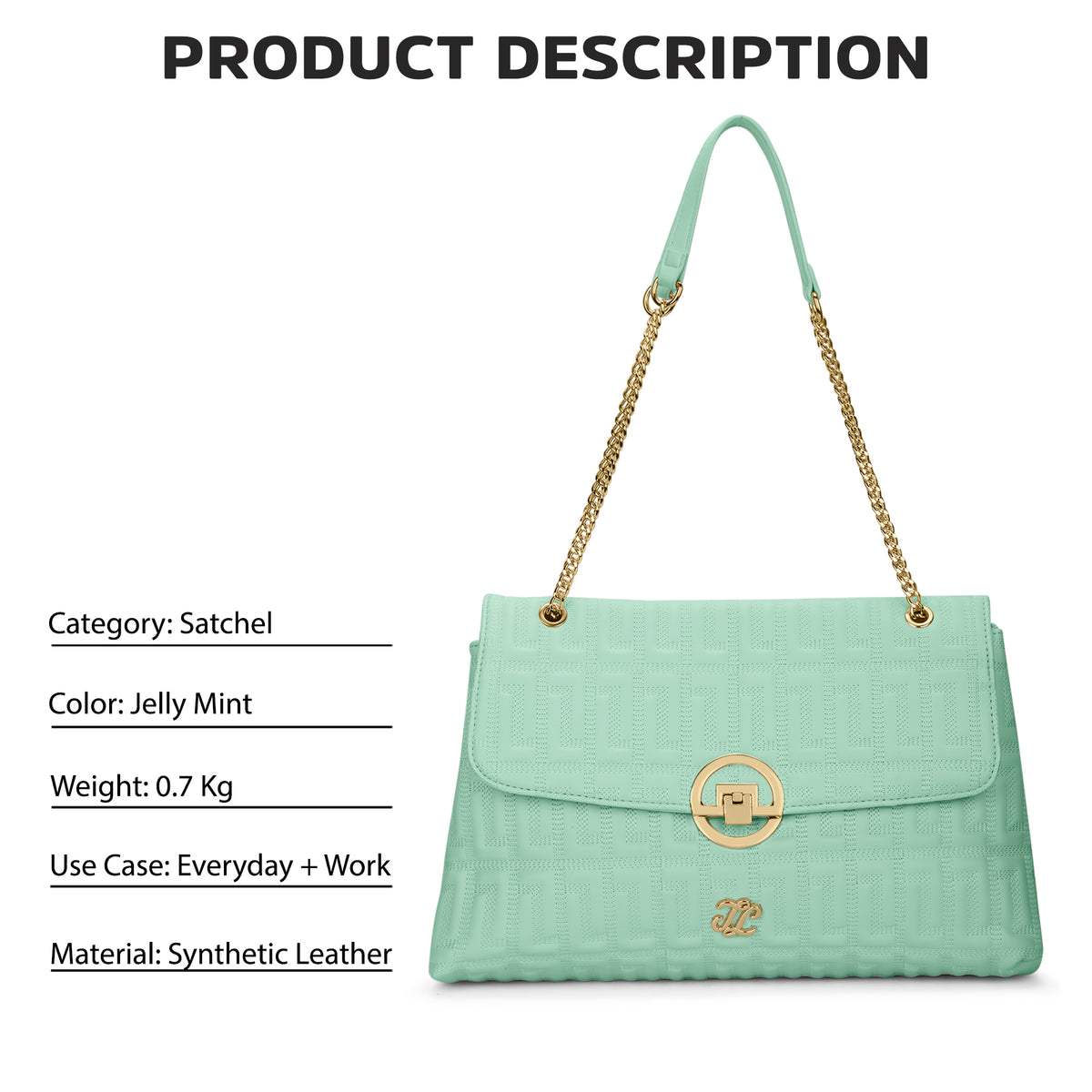 Quilt Bighorn Satchel Bag 'S Ladies Handbag Jelly Mint