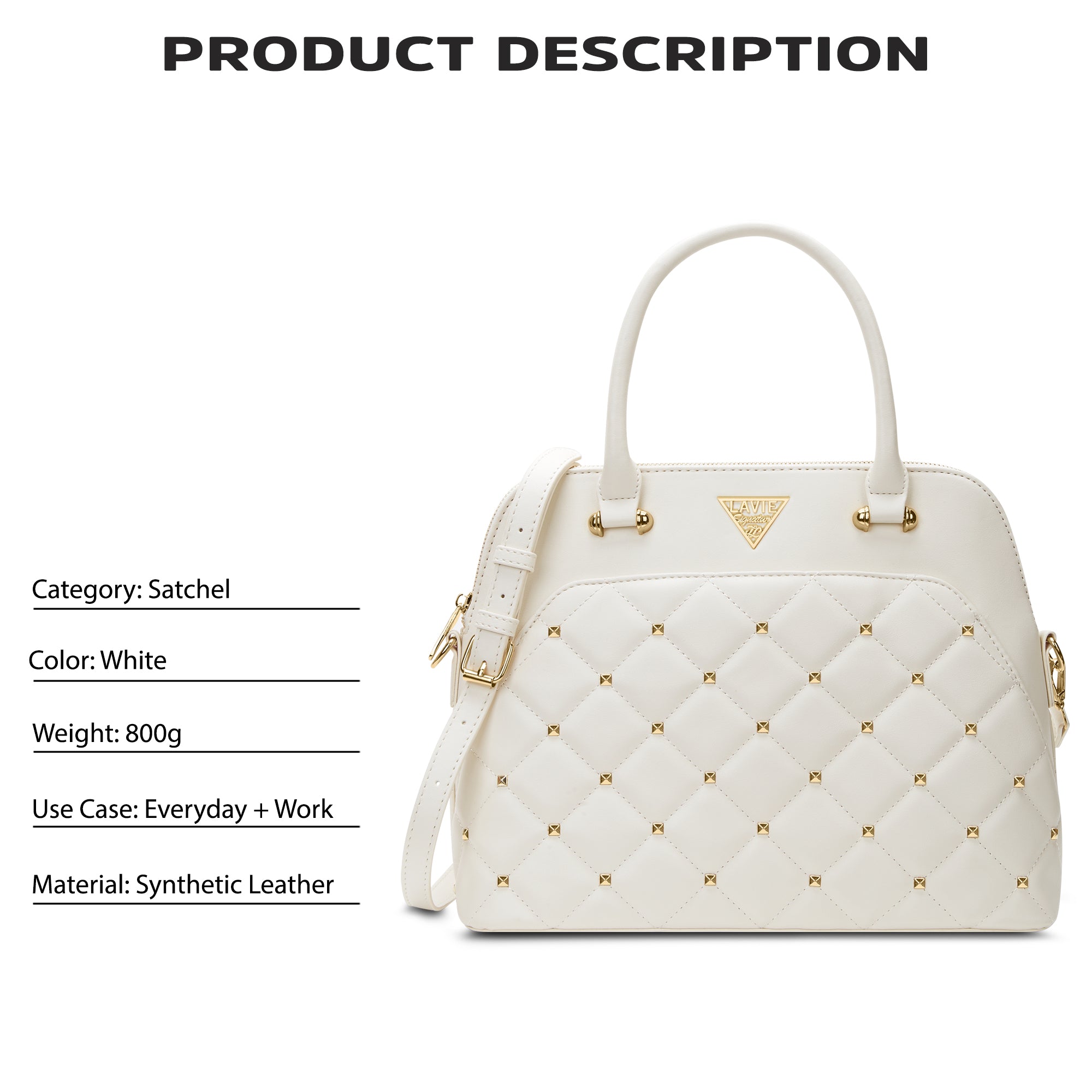 Stud Elko Medium Satchel Bag
