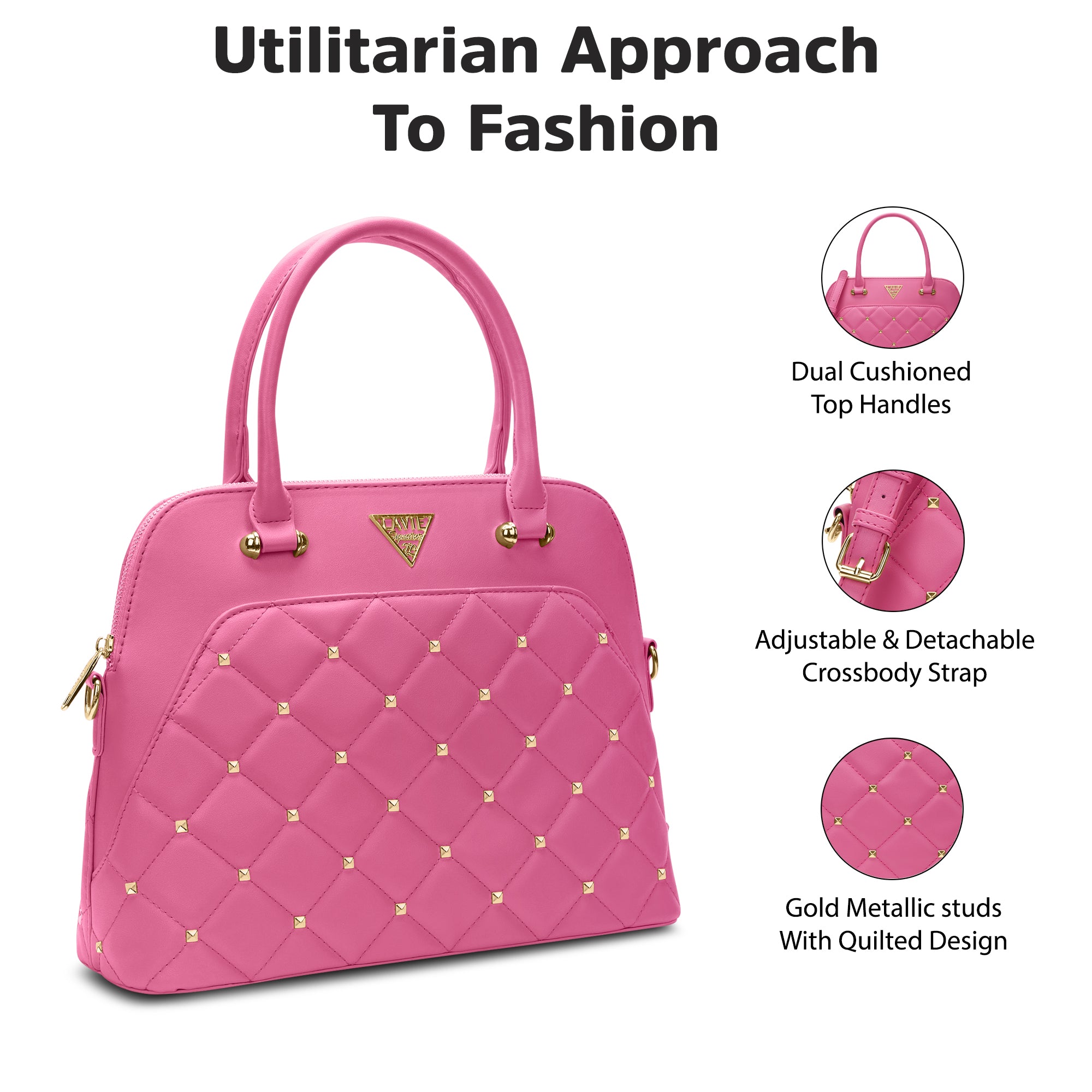 Stud Elko Medium Satchel Bag