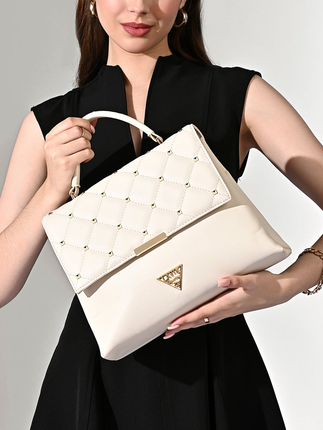 Stud Gary Medium Satchel Bag