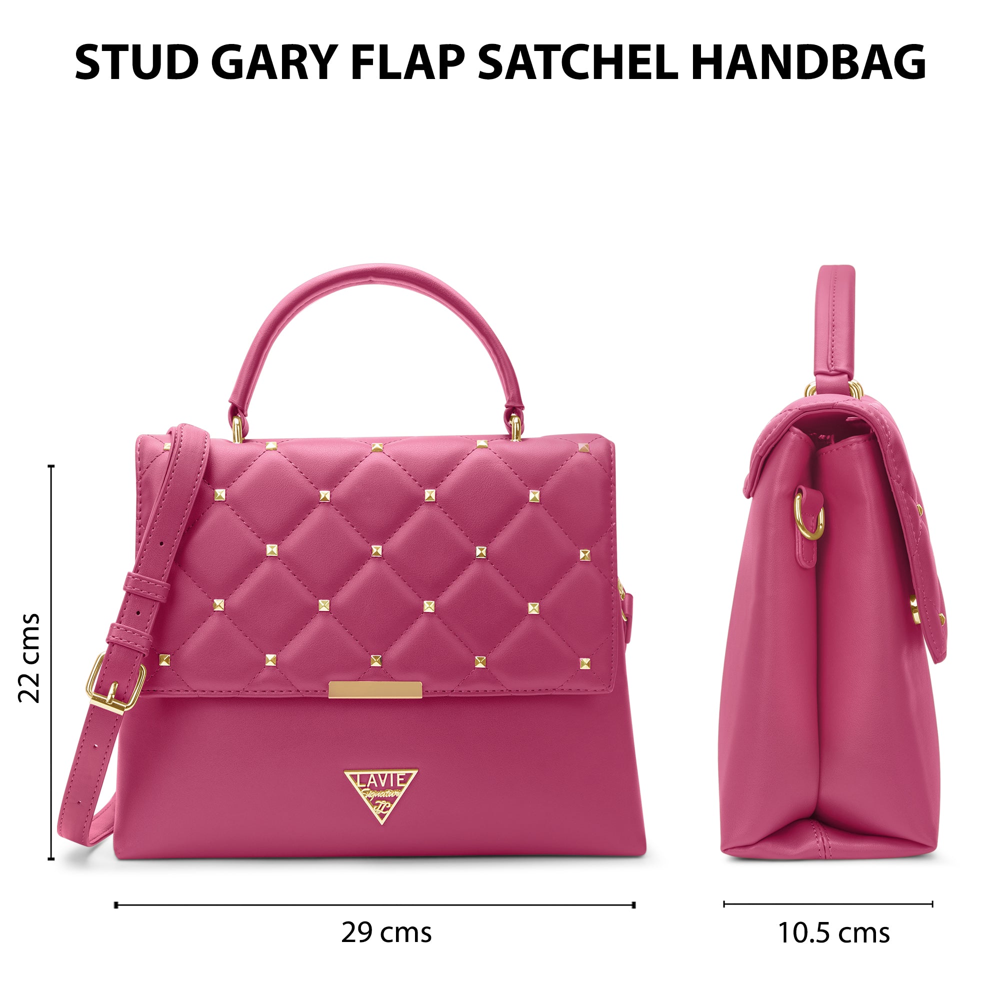 Stud Gary Medium Satchel Bag