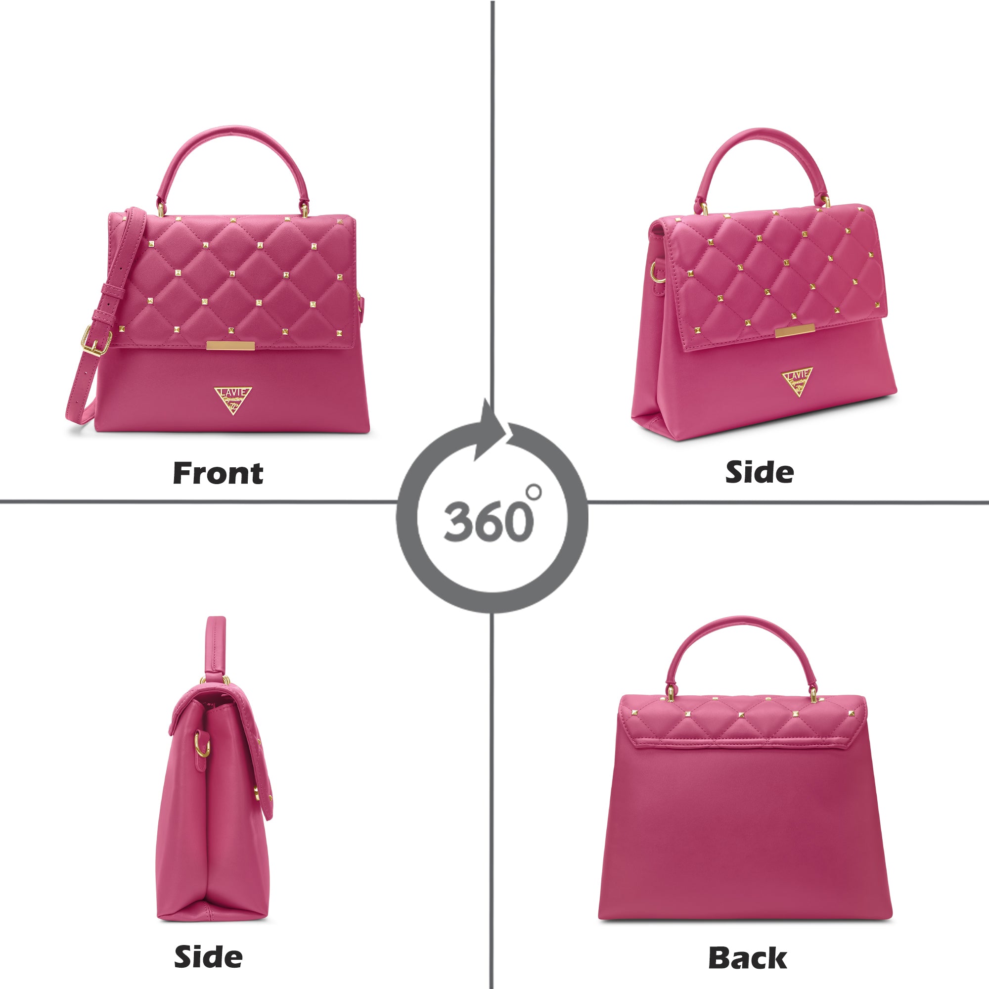 Stud Gary Medium Satchel Bag