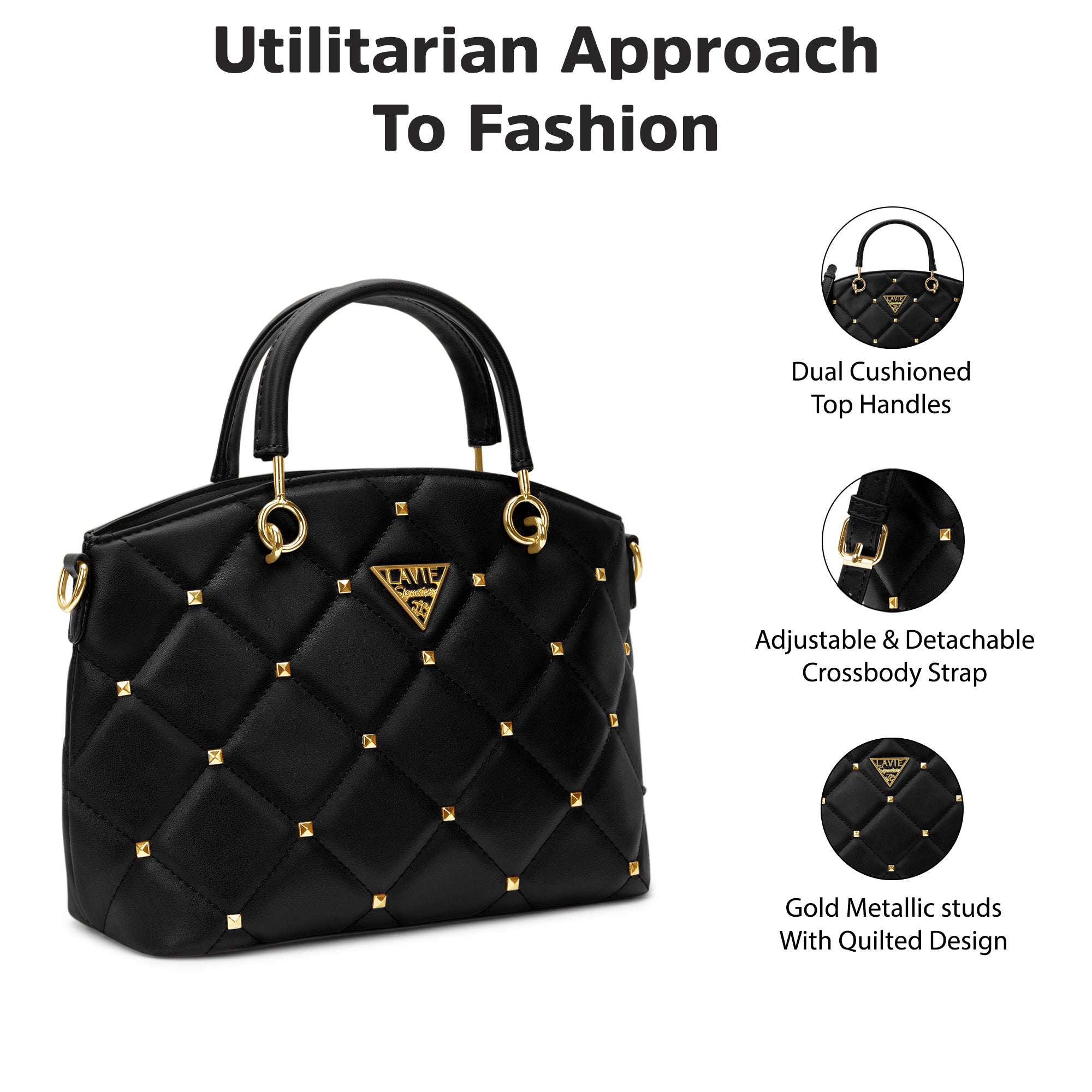 Stud Lima Small Satchel Bag