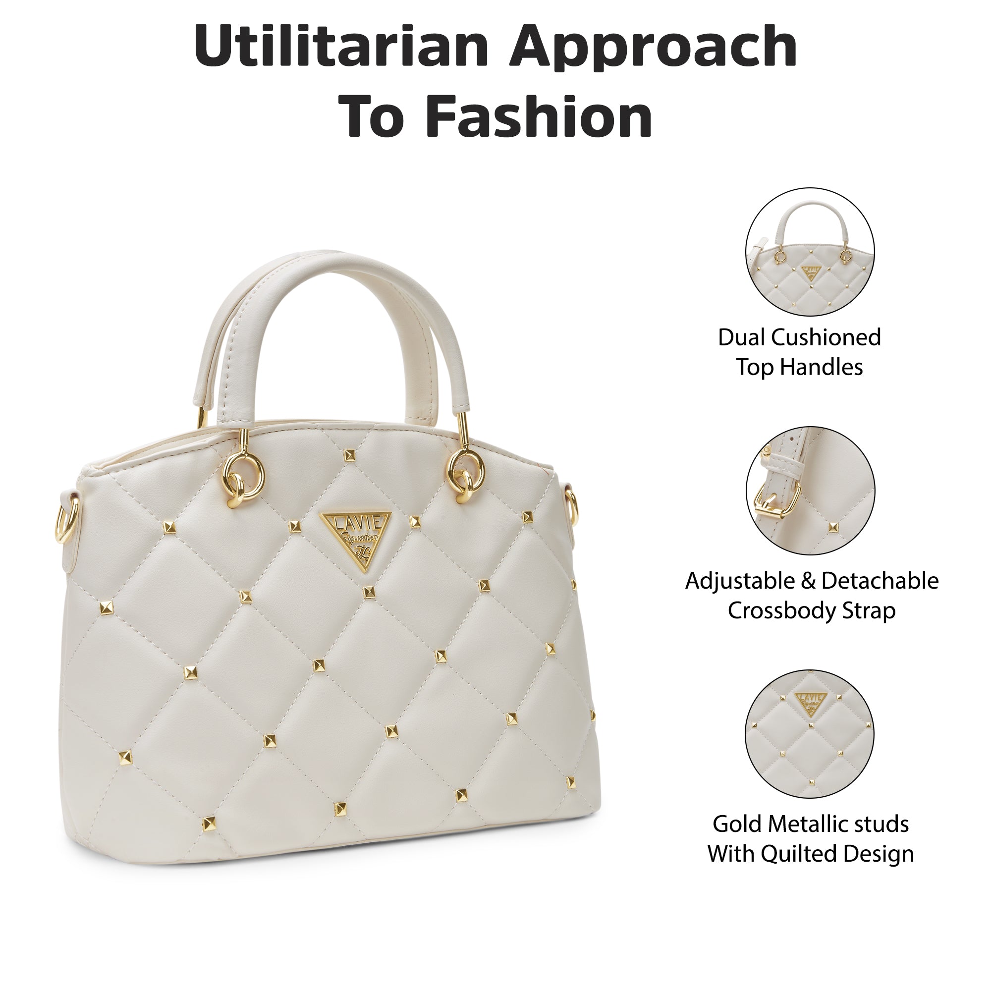 Stud Lima Small Satchel Bag