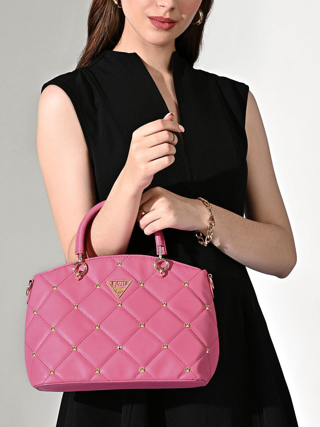 Stud Lima Small Satchel Bag