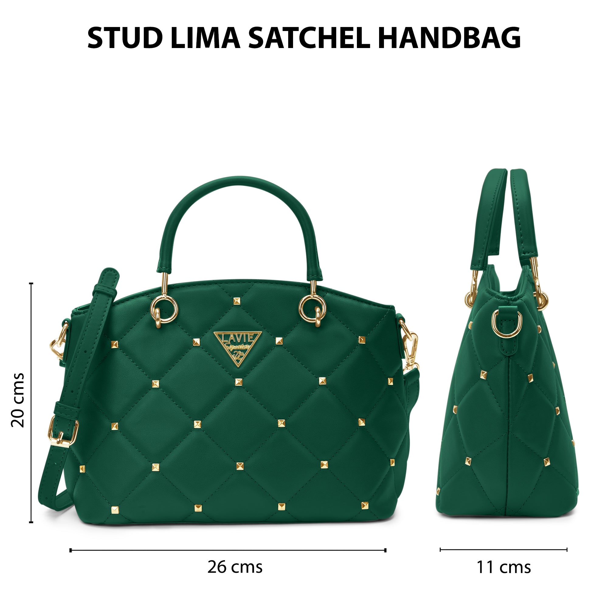 Stud Lima Small Satchel Bag