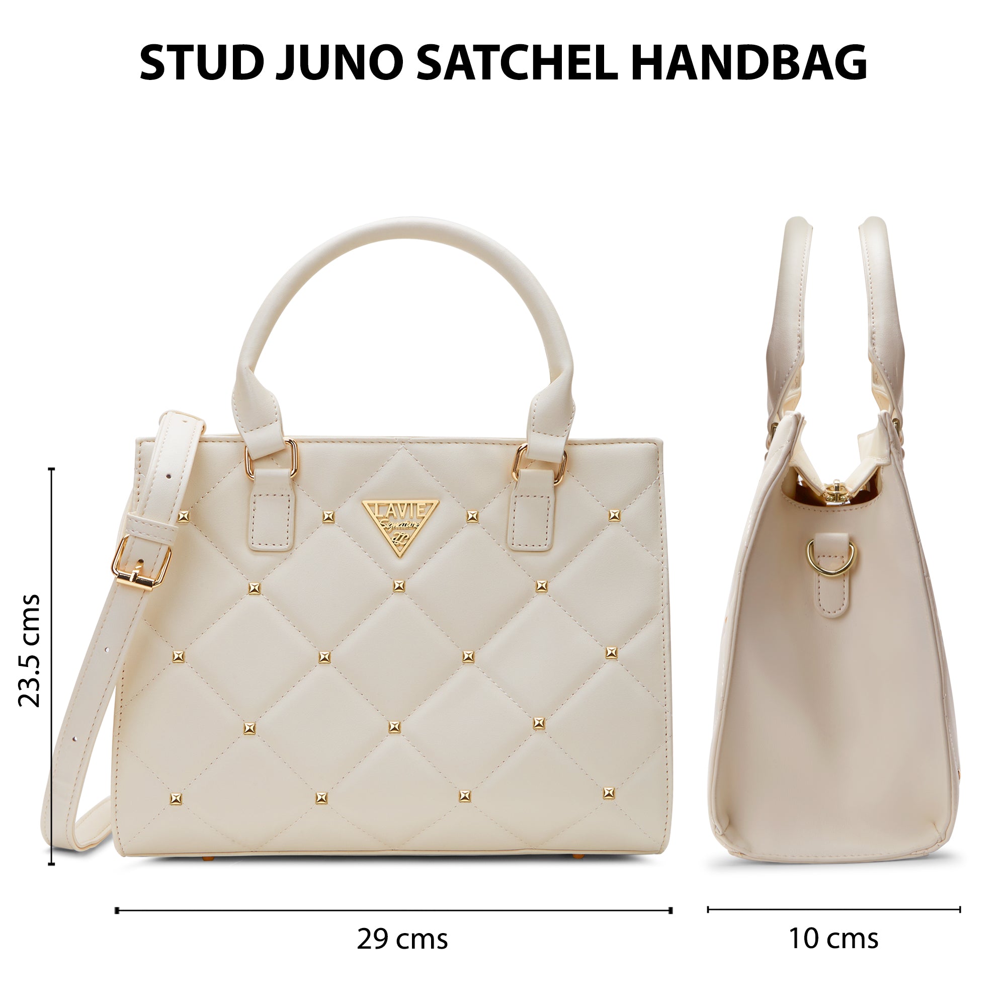 Stud Juno Medium Satchel Bag