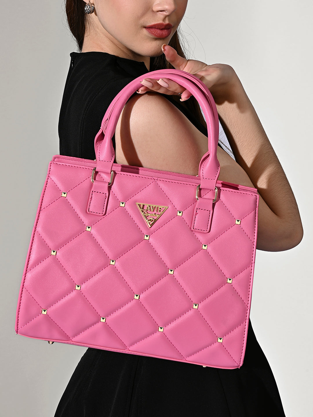 Stud Juno Medium Satchel Bag