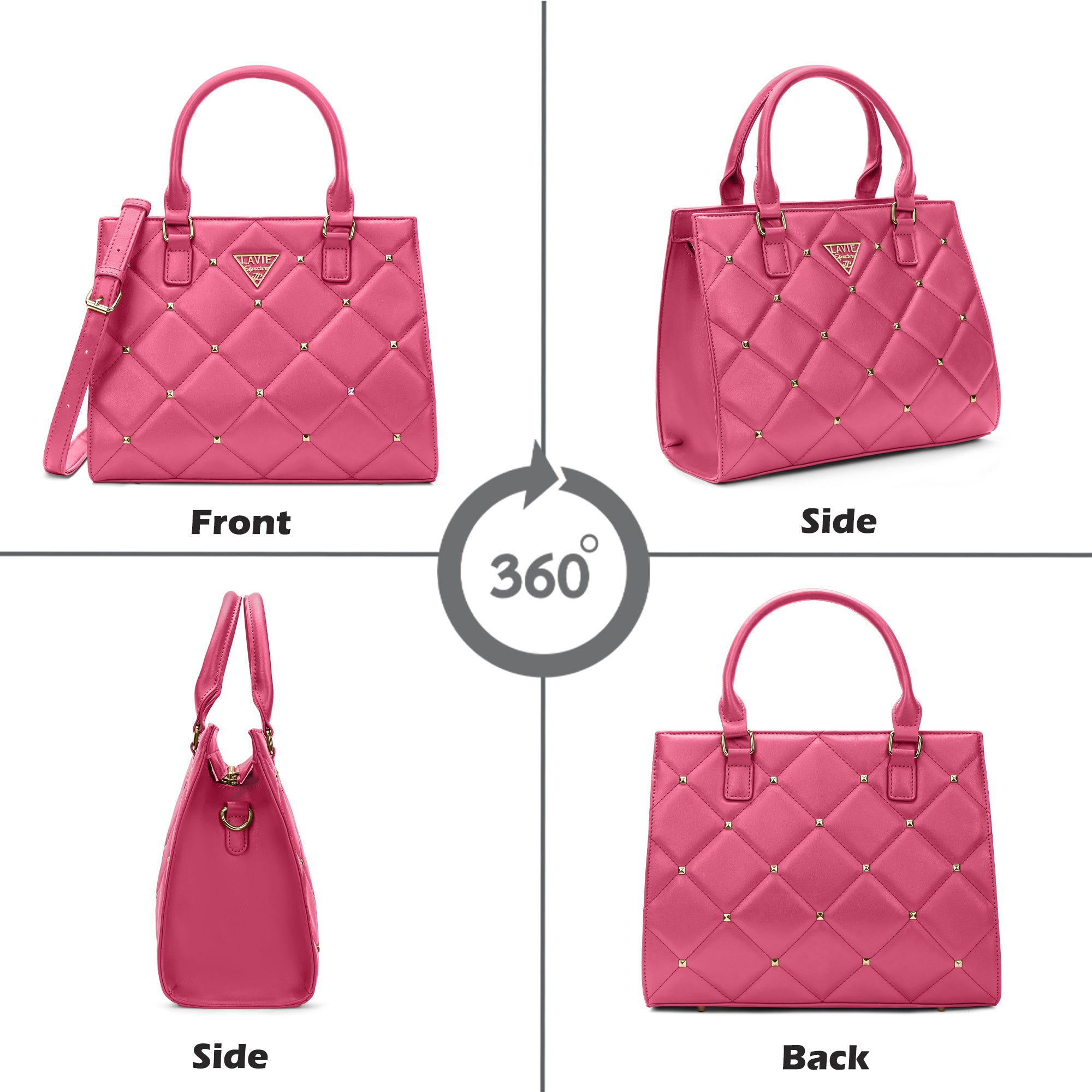 Stud Juno Medium Satchel Bag