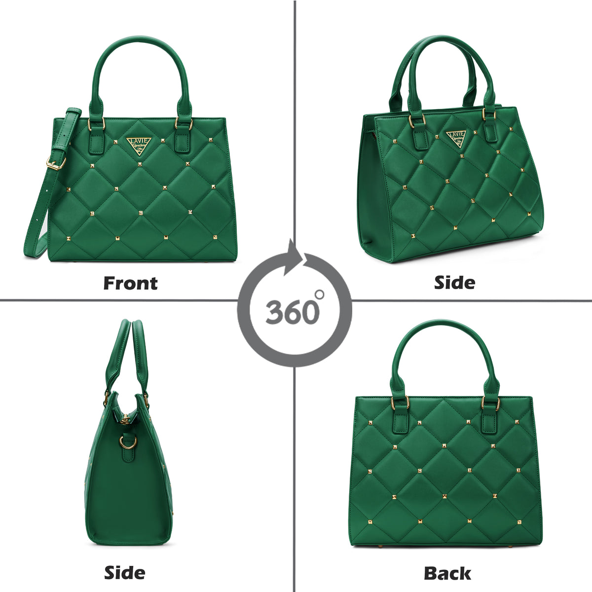 Stud Juno Medium Satchel Bag